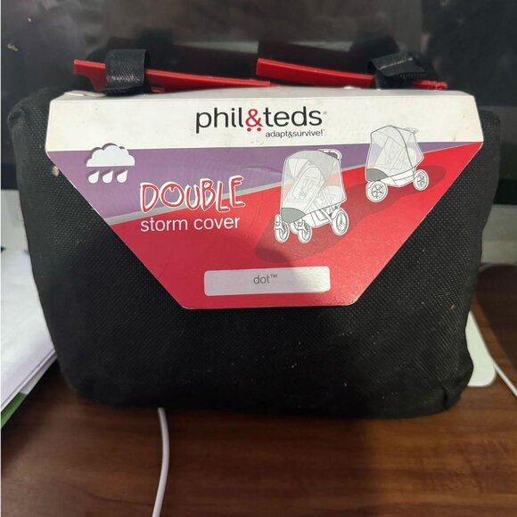 Phil&Teds Double Storm Clear Cover for DOT Stroller (Stroller Not Included) - Picture 2 of 2